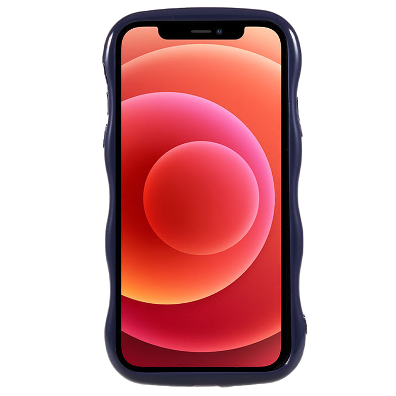 For iPhone 12 6.1 inch Anti-Fall Soft TPU Phone Case Wavy Edge Protective Cover For iPhone 12 6.1 inch Anti-Fall Soft TPU Phone Case Wavy Edge Protective Cover